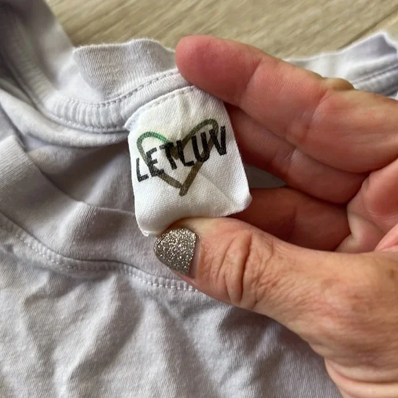 ANTHROPOLOGIE LetLuv Vintage NYC Slouchy Tee Grey Blue S Anthropologie - Picture 5 of 8